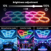 Barres LED hexagonales RGB – vue 6
