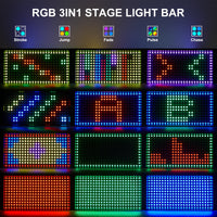 Projecteur mural LED RGB 288 LED, DMX 10 canaux, télécommande, 60 W
