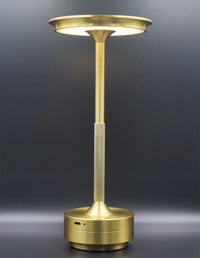 Lampe de table sans fil à disque, 3 teintes tactiles, 28 cm, USB-C
