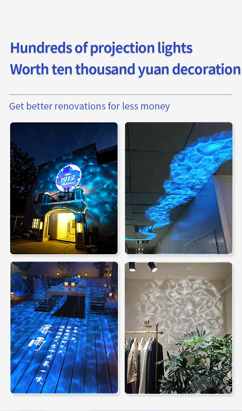 Projecteur effet vagues d'eau LED IP67 – vue 20