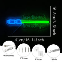 Néon sabre laser – dimensions 41 x 16,5 cm et accessoires fournis