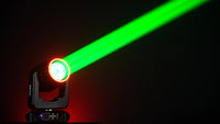 Lyre beam 7R 230 W à halo LED RGB, zoom de 0 à 4°, 14 gobos, DMX 18 canaux