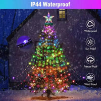 Guirlande lumineuse sapin effet cascade – vue 9