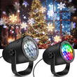 Projecteur LED flocons de neige, motifs de Noël, USB, noir ou blanc