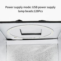 Boîte à lumière photo LED – bandeau de LED au plafond de la boîte