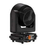 Lyre LED zoom wash 19 LED RGBW – lyre vue de dos : connecteurs de signal et d'alimentation