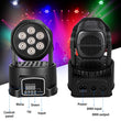 Mini lyre LED wash 7 LED RGBW 110 W, DMX 9 ou 14 canaux, 1, 2 ou 4 lyres
