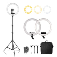 Anneau lumineux 45 cm avec support mural, trépied ou support de table