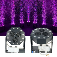 Machine à bulles LED RGBW 120 W à 3 sorties, DMX512 et télécommande