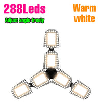 Ampoule LED de garage déformable 3 à 5 branches, culot E27/E26