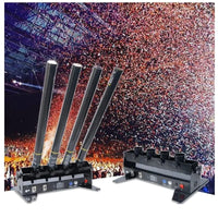 Canon à confettis 4 têtes 60 W – tir de confettis lors d'un événement
