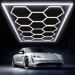 Kit éclairage 14 hexagones LED, 520 ou 680 W, pour garage et showroom