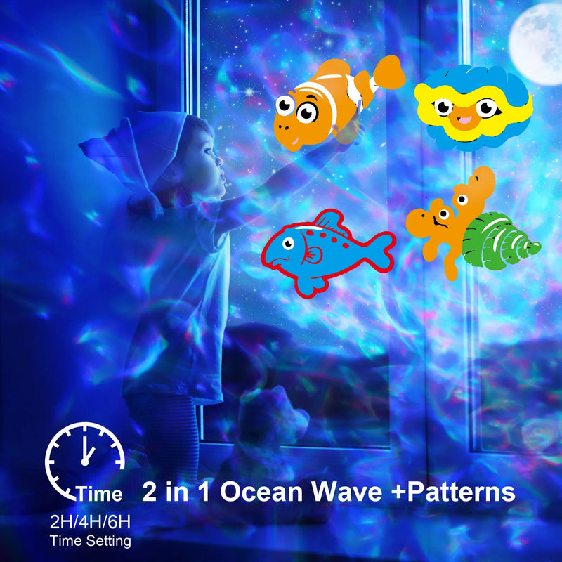 Projecteur Noël deux têtes – effet vagues et motifs avec minuterie de 2, 4 ou 6 heures