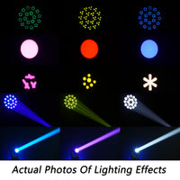 Lyre LED beam 160 W à 29 LED RGB, 11 gobos, DMX 12 canaux, à l'unité ou par lot