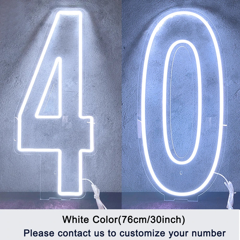 Chiffres lumineux géants néon LED – vue 29