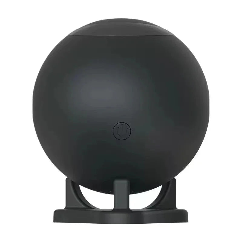 Veilleuse projecteur ciel étoilé boule noire – boule noire sur son pied