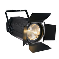 Projecteur PAR LED COB 200 W à zoom 5° à 50°, blanc chaud et froid, volets