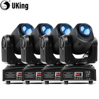 Lot de 4 mini lyres LED à gobos, 7 couleurs, 7 gobos, DMX 9 ou 11 canaux