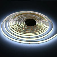 Ruban LED COB CCT 12 V – rouleau allumé en blanc froid