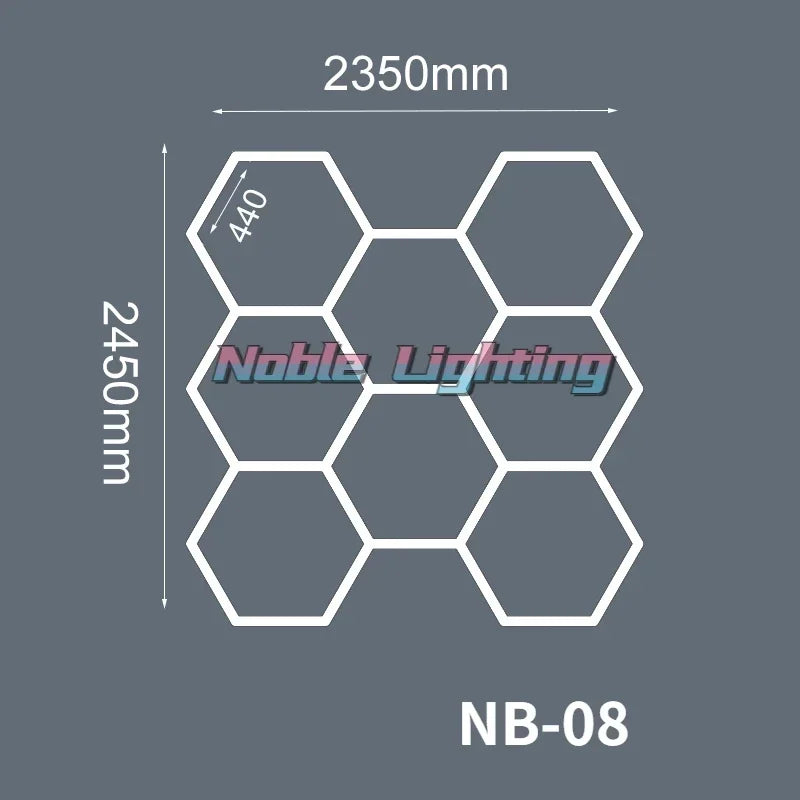 Éclairage LED nid d'abeille – vue 13