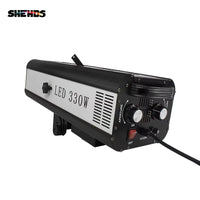 Projecteur de poursuite LED 330 W – projecteur vu de côté avec ses molettes de réglage