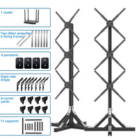 Ventilateur holographique 3D LED 42 à 65 cm, 1 ou 3 écrans, WiFi et application