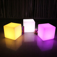 Cube lumineux LED sans fil sur piles, télécommande, 10 à 25 cm