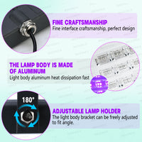 Projecteur lumière noire LED UV 395 nm, 50 à 150 W, 1 ou 2 pièces