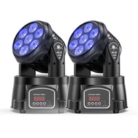 Lyre LED wash 7 x 15 W RGBW, à l'unité ou par lot, télécommande, DMX