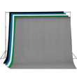 Toile de fond photo et fond vert en mousseline de coton lavable