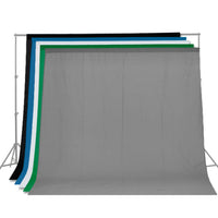 Toile de fond photo et fond vert en mousseline de coton lavable