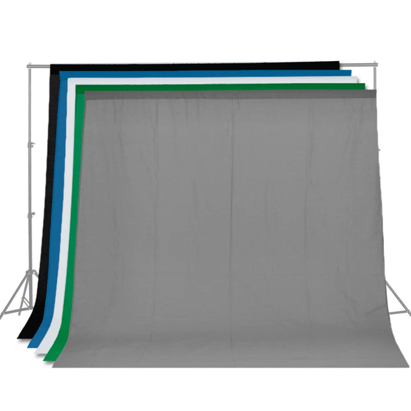 Toile de fond photo et fond vert en mousseline de coton lavable
