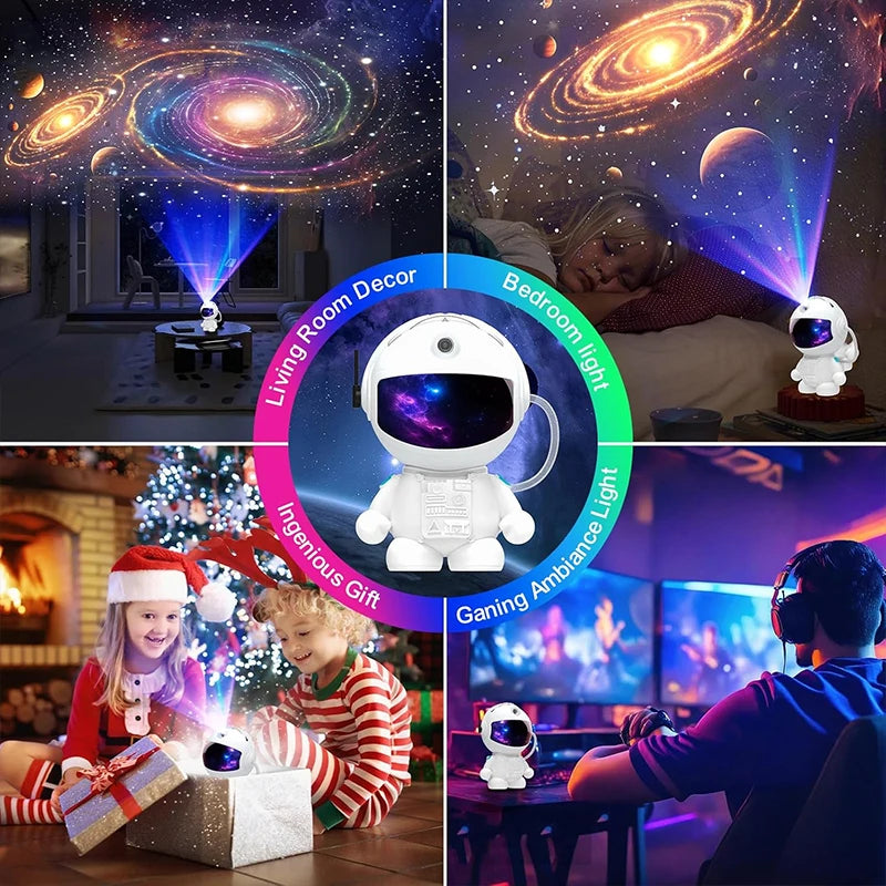 Projecteur galaxie astronaute – usages en salon, chambre, cadeau et ambiance gaming