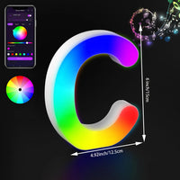Lettres lumineuses LED RGB 15 cm – lettre C