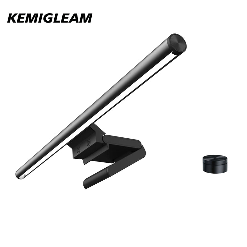 Barre lumineuse pour écran 42 cm – barre noire avec son support et sa molette sans fil