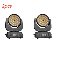 Lyre LED wash 36 x 18 W RGBWA UV à zoom et CTO, lot de 2