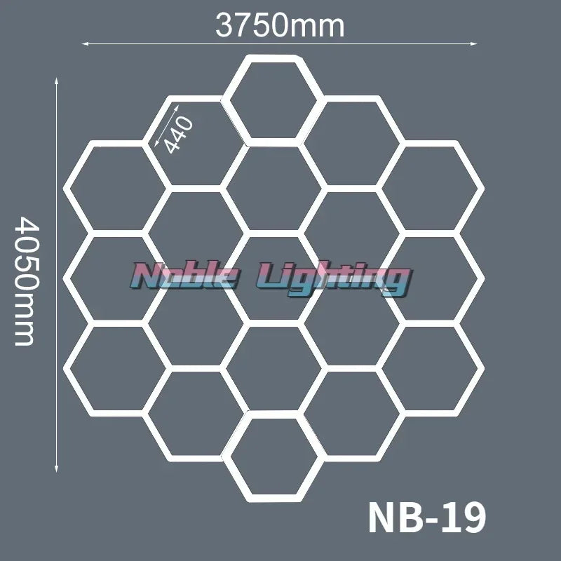 Éclairage LED nid d'abeille – vue 20