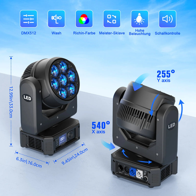 Mini lyre LED œil d'abeille – vue 13