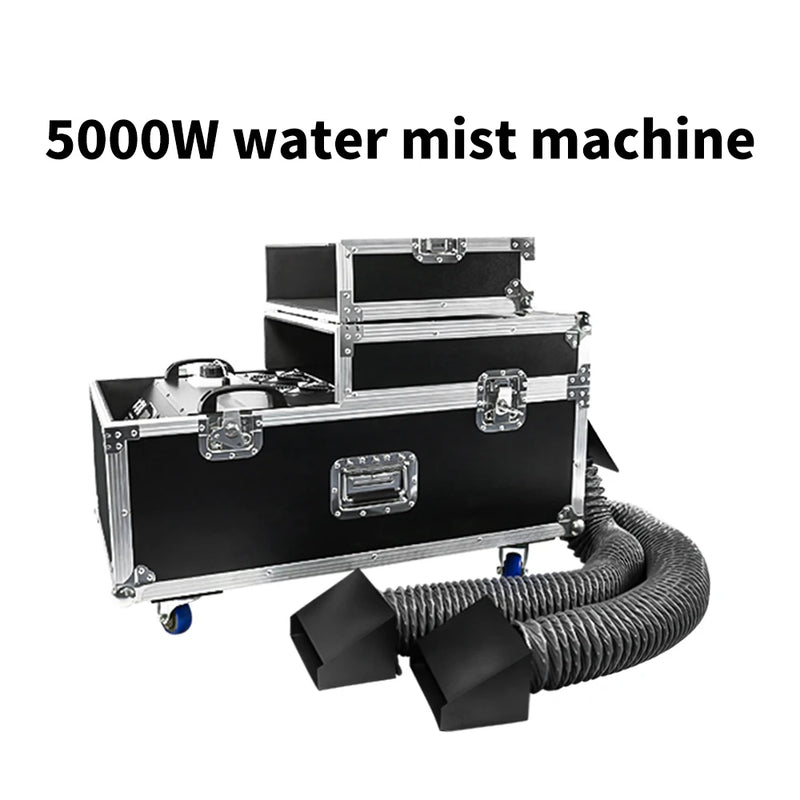 Machine à fumée basse à eau 5000 W en flight case avec deux gaines de sortie