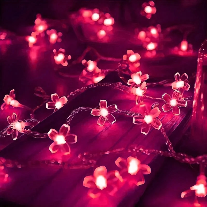 Guirlande lumineuse fleurs de cerisier 10 m – vue 9