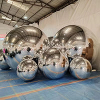 Boule miroir gonflable – boules argentées de plusieurs diamètres