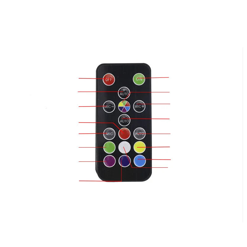 Stroboscope LED 100 W – télécommande de la version RGB