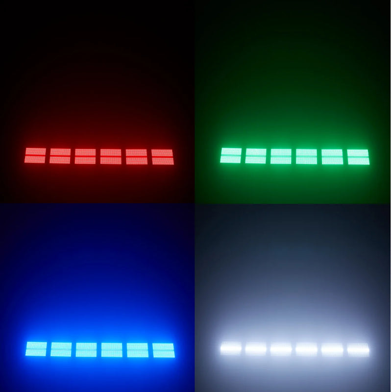 Mini stroboscope LED 60 W – effets rouge, vert, bleu et blanc par zones