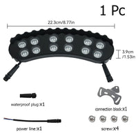 Éclairage arbre extérieur LED IP65, modules 12 W blanc chaud, 1, 4, 6 ou 7 pièces