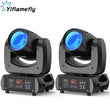 Lyre beam LED 120 W, lot de 2, 7 gobos, prisme à 18 facettes, DMX 12 canaux