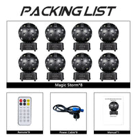Boule magique rotative à LED 150 W, DMX 15 canaux et télécommande, à l'unité ou par lot