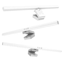 Barre lumineuse écran 50 cm – barres blanches avec leurs touches tactiles et leur support pivotant