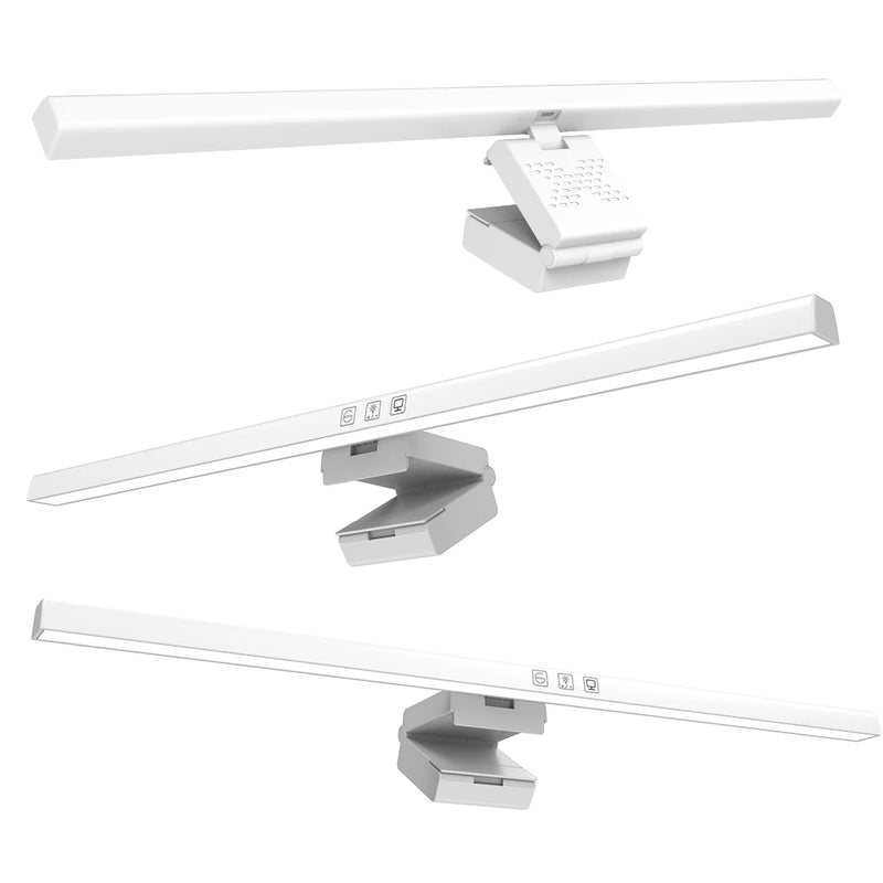 Barre lumineuse écran 50 cm – barres blanches avec leurs touches tactiles et leur support pivotant