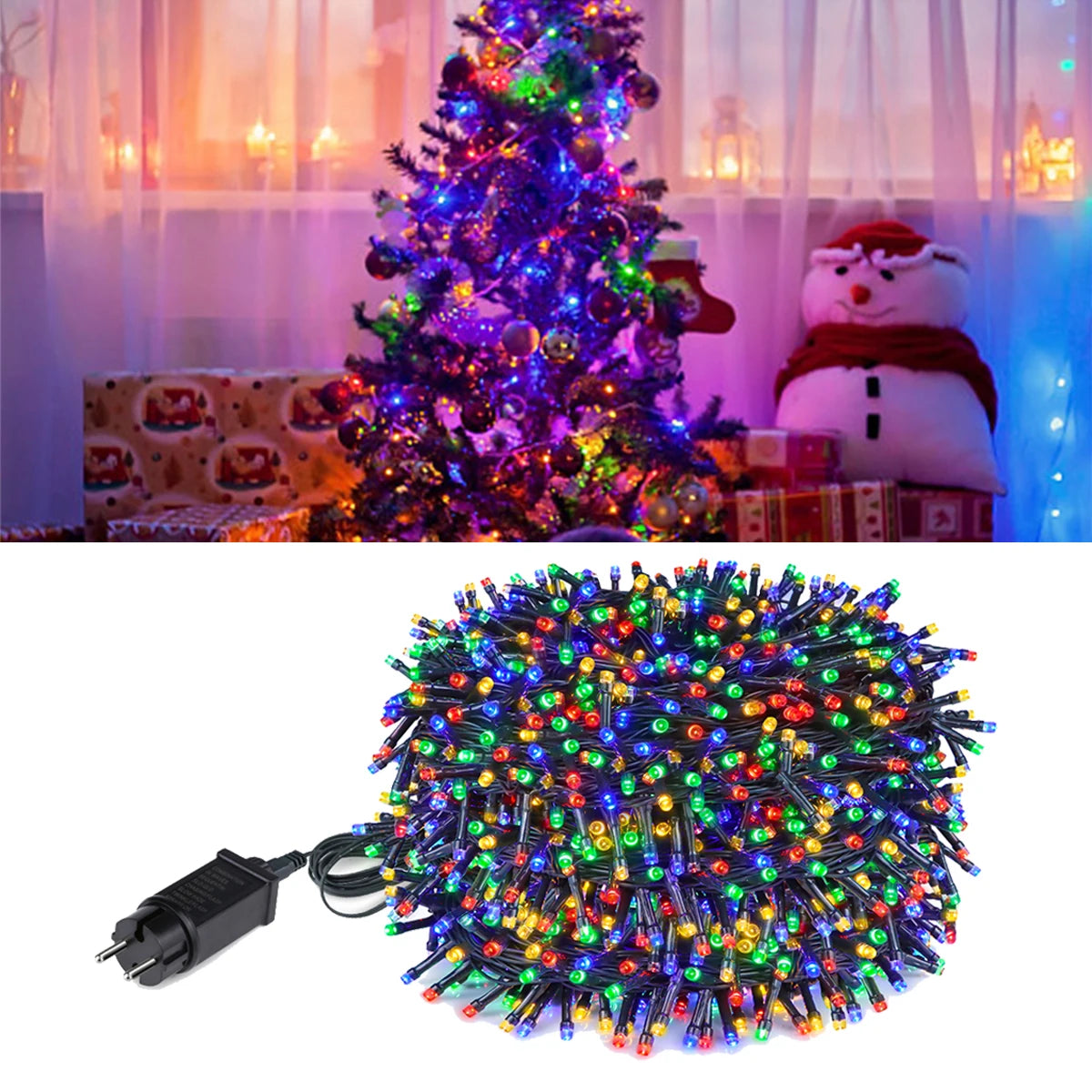 Guirlande lumineuse extérieur 10 à 30 m, IP65, blanc chaud ou multicolore