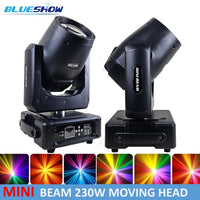 Mini lyre beam 7R 230 W, 1 ou 2 lyres avec ou sans flight case, DMX 16 ou 20 canaux